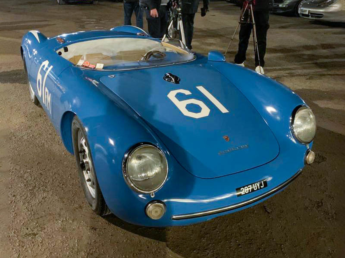 Rainer Becker's 1955 Porsche 550 Spyder 1500 RS at the Ace Cafe